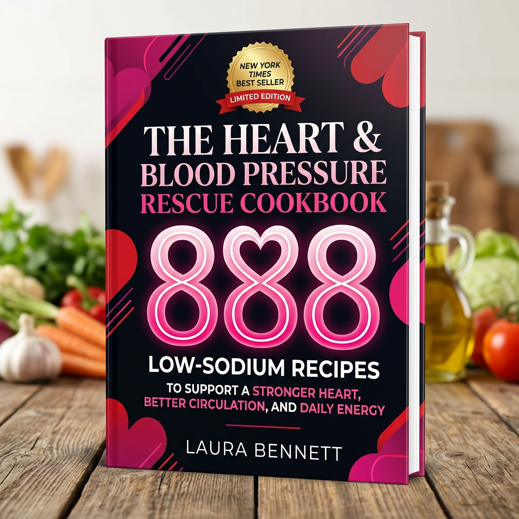 ❤️ The Heart & Blood Pressure Rescue Cookbook 888 Low-Sodium Recipes to Support a Stronger Heart, Better Circulation, and Daily Energy