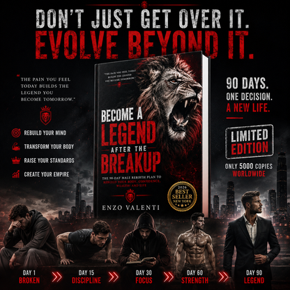 Become a Legend After the Breakup – The 90-Day Male Rebirth Plan to Rebuild Your Body, Confidence, Wealth, and Life