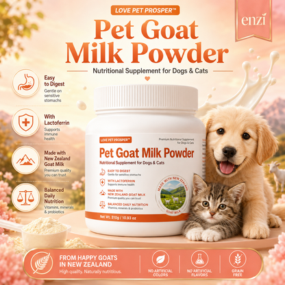 Pet Goat Milk Powder Nutritional Supplement for Dogs - Cats