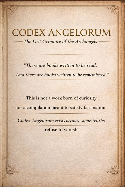 CODEX ANGELORUM- Limited edition